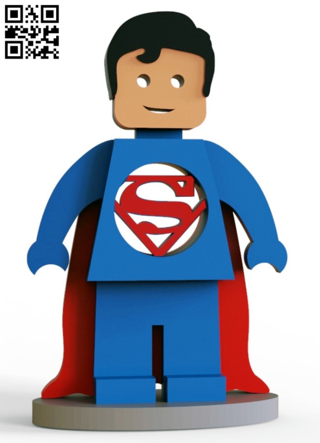 Superman E0015526 file cdr and dxf free vector download for laser cut