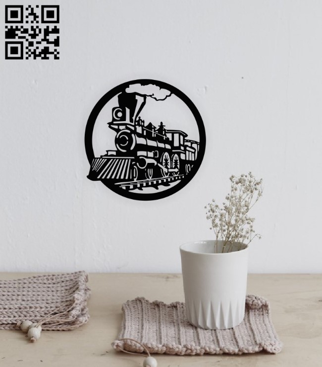 Train wall decor E0015552 file cdr and dxf free vector download for laser cut plasma