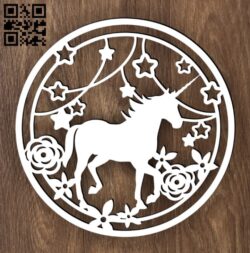 Unicorn E0015544 file cdr and dxf free vector download for laser cut plasma