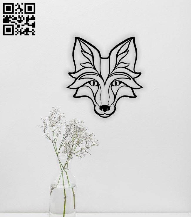 Wolf wall decor E0015588 file cdr and dxf free vector download for laser cut plasma