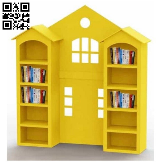 Bookshelf E0015715 file cdr and dxf free vector download for laser cut