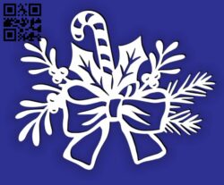 Christmas decor E0015678 file cdr and dxf free vector download for laser cut plasma