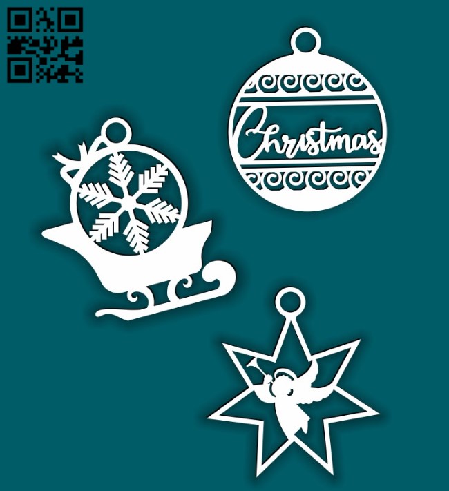 Christmas toys E0015634 file cdr and dxf free vector download for laser cut plasma