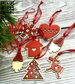 Christmas toys E0015635 file cdr and dxf free vector download for laser cut plasma