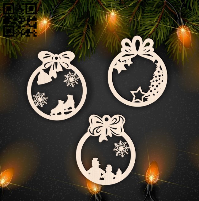 Christmas toys E0015648 file cdr and dxf free vector download for laser cut plasma