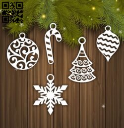 Christmas toys E0015652 file cdr and dxf free vector download for laser cut plasma