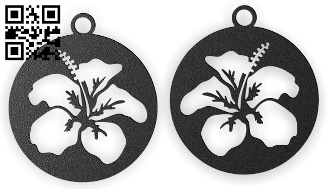 Earrings E0015732 file cdr and dxf free vector download for laser cut plasma