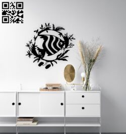 Fish wall decor E0015696 file cdr and dxf free vector download for laser cut plasma