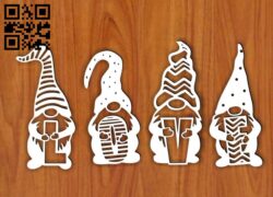 Gnomes E0015641 file cdr and dxf free vector download for laser cut plasma