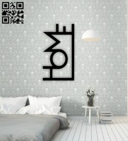 Home wall decor E0015688 file cdr and dxf free vector download for laser cut plasma