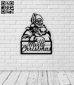 Merry Christmas E0015707 file cdr and dxf free vector download for laser cut plasma