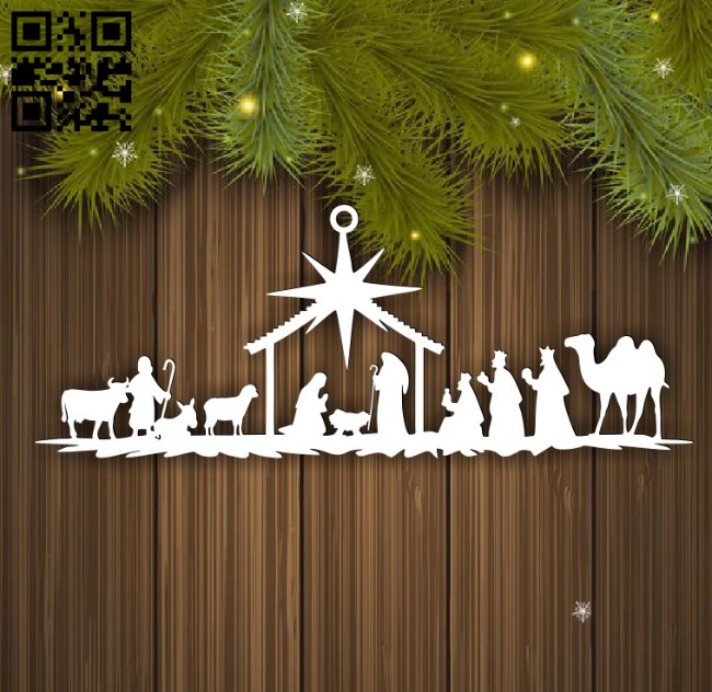 Nativity scene E0015637 file cdr and dxf free vector download for laser cut plasma