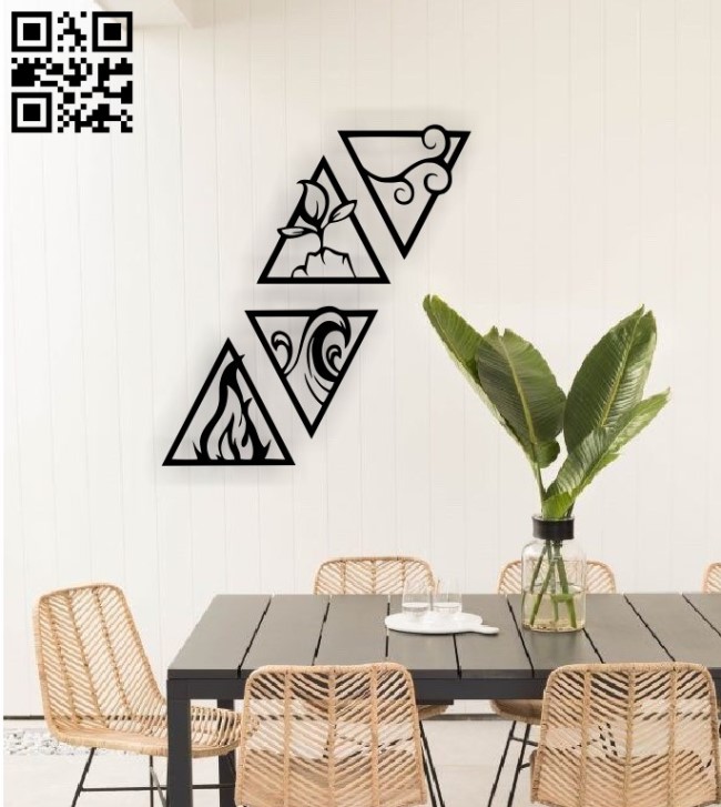 Nature Signs wall decor E0015706 file cdr and dxf free vector download for laser cut plasma