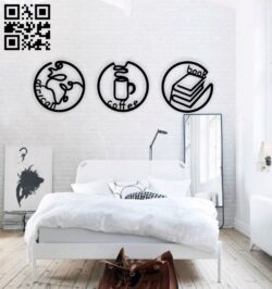 Nordic design wall decor E0015746 file cdr and dxf free vector download for laser cut plasma