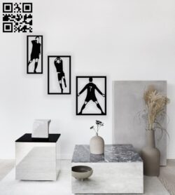 Ronaldo wall decor E0015658 file cdr and dxf free vector download for laser cut plasma