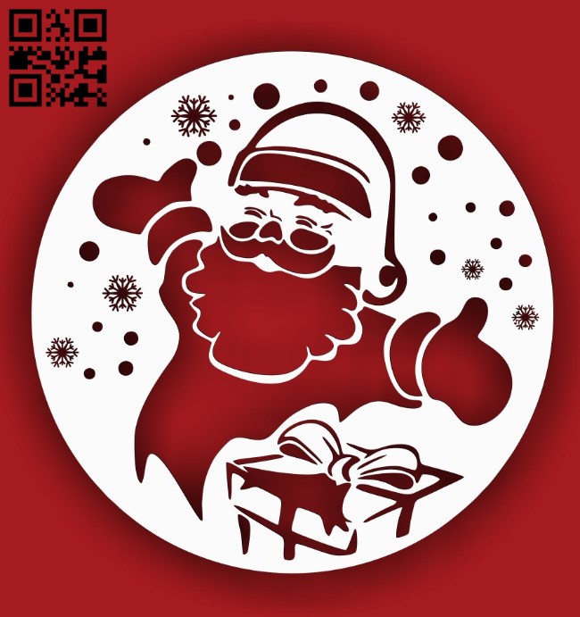Santa Claus E0015690 file cdr and dxf free vector download for laser cut plasma