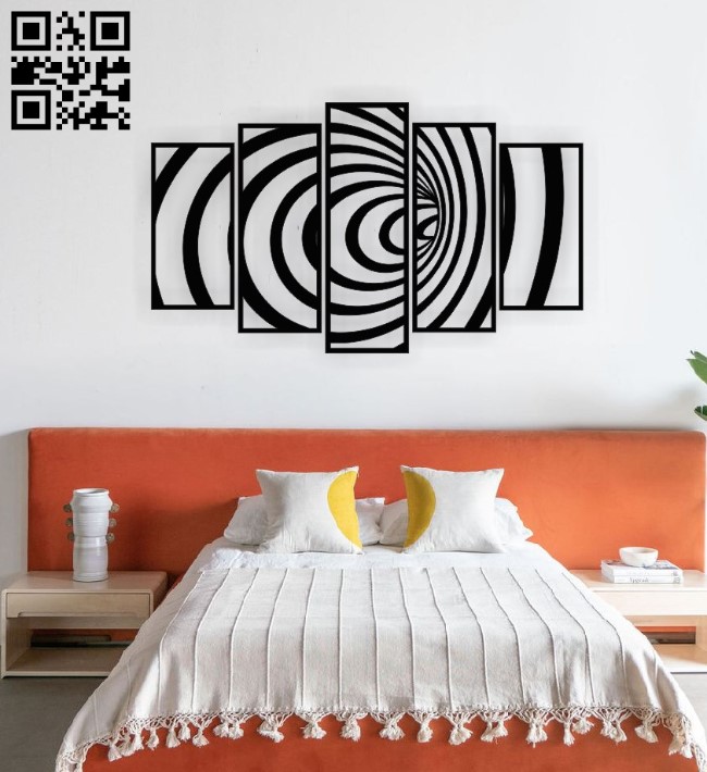 Swirl panel E0015703 file cdr and dxf free vector download for laser cut plasma