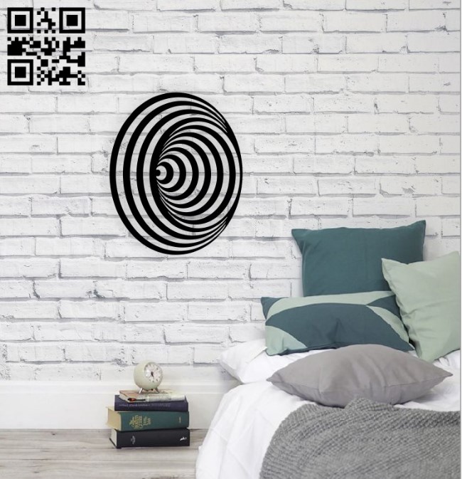 Swirl wall decor E0015645 file cdr and dxf free vector download for laser cut plasma