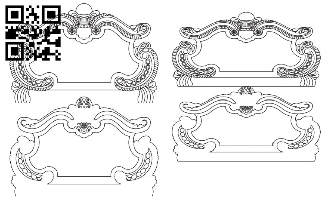 Bed E0015802 file cdr and dxf free vector download for cnc