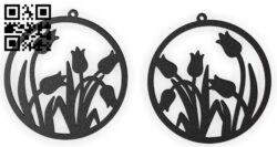 Earrings E0015762 file cdr and dxf free vector download for laser cut plasma