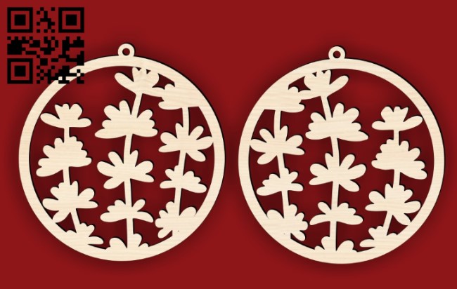 Earrings E0015763 file cdr and dxf free vector download for laser cut plasma