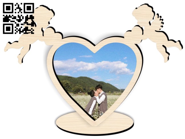 Heart photo frame