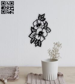 Hibiscus wall decor