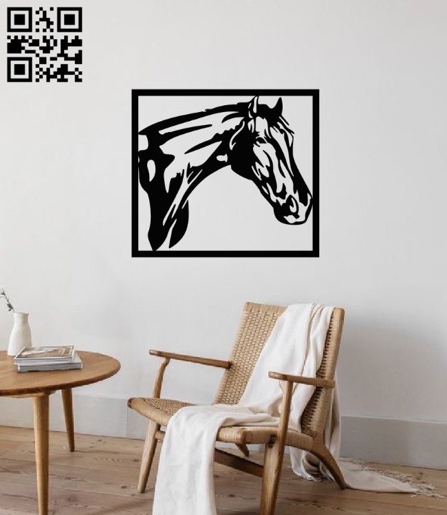 Horse head wall decor