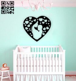 Motherhood E0015780 file cdr and dxf free vector download for laser cut plasma