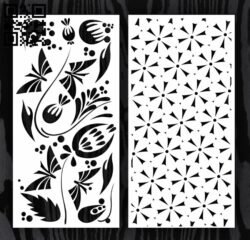 Design pattern screen panel