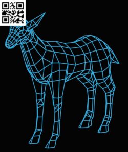 3D illusion led lamp Deer