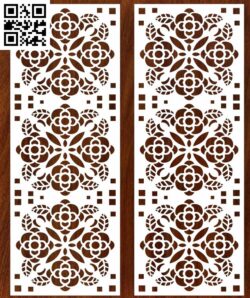 Abstract Floral Pattern Vector G0000167 file cdr and dxf free vector download for CNC cut