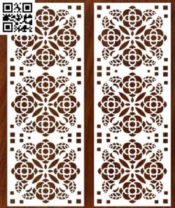 Abstract Floral Pattern Vector G0000167 file cdr and dxf free vector download for CNC cut