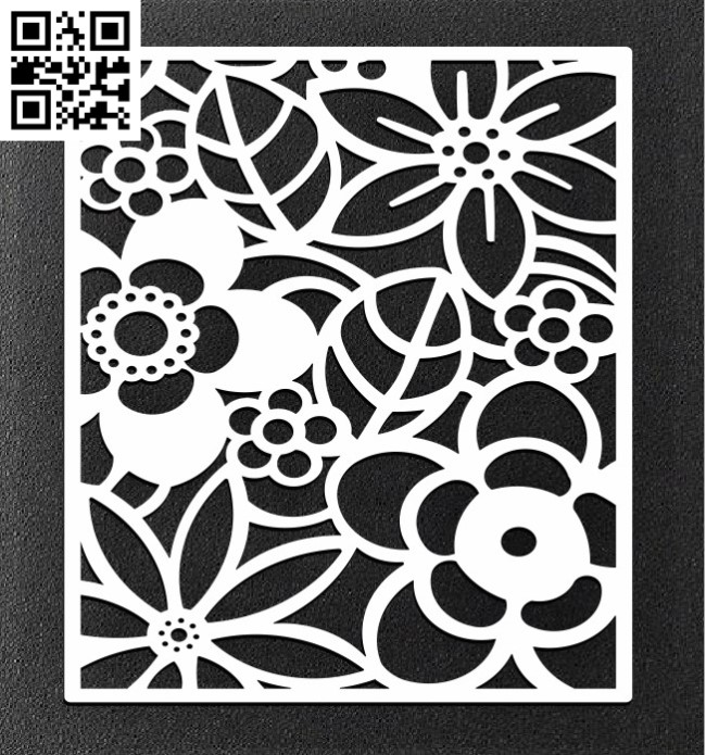 Abstract Flower Art G0000007 file cdr and dxf free vector download for Laser cut cnc 5 Abstract Flower Art