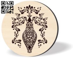 Aquarius zodiac E0016281 file cdr and dxf free vector download for laser engraving machine