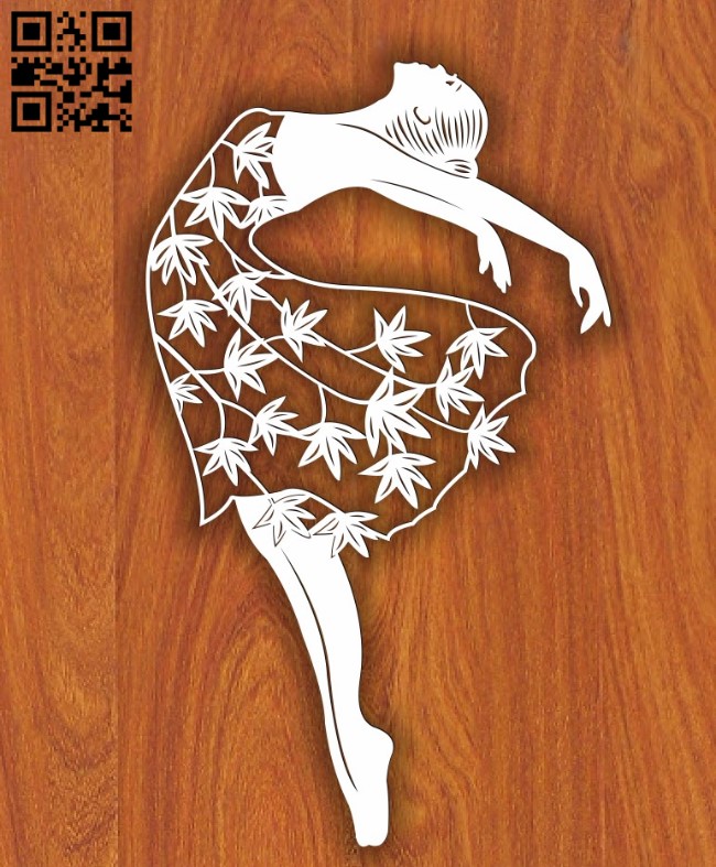 Ballerina E0016335 file cdr and dxf free vector download for laser cut plasma
