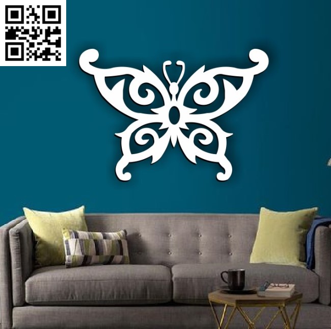 Butterfly G0000056 file cdr and dxf free vector download for Laser cut cnc 5 Butterfly