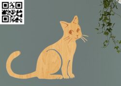 Cat  G0000079 file cdr and dxf free vector download for CNC cut