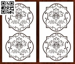 Cvetok G0000140 file cdr and dxf free vector download for CNC cut