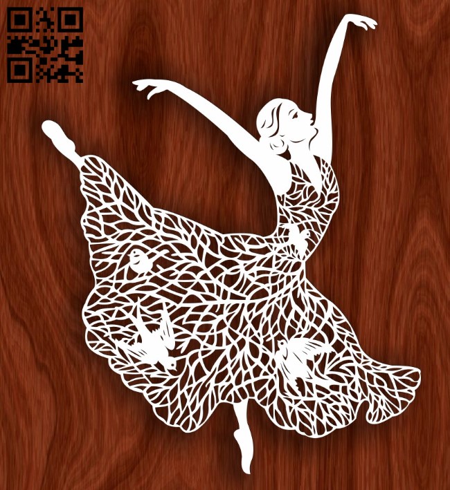 Dancer E0016224 file cdr and dxf free vector download for laser cut