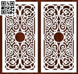 Design Pattern G0000137 file cdr and dxf free vector download for CNC cut