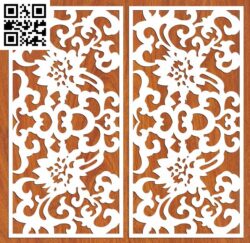 Design Pattern B G0000161 file cdr and dxf free vector download for CNC cut