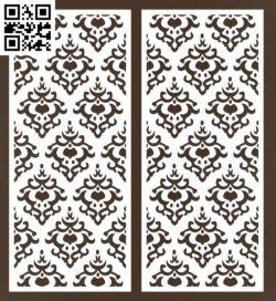 Design Pattern E G0000164 file cdr and dxf free vector download for CNC cut