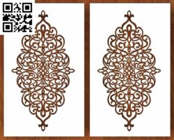Design Pattern R G0000150 file cdr and dxf free vector download for CNC cut