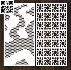 Design pattern screen panel