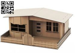 Doll house E0016266 file cdr and dxf free vector download for laser cut plasma