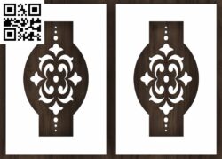 Door Design Pattern G0000108 file cdr and dxf free vector download for CNC cut