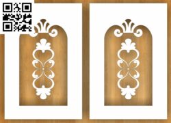 Door Pattern G0000109 file cdr and dxf free vector download for CNC cut