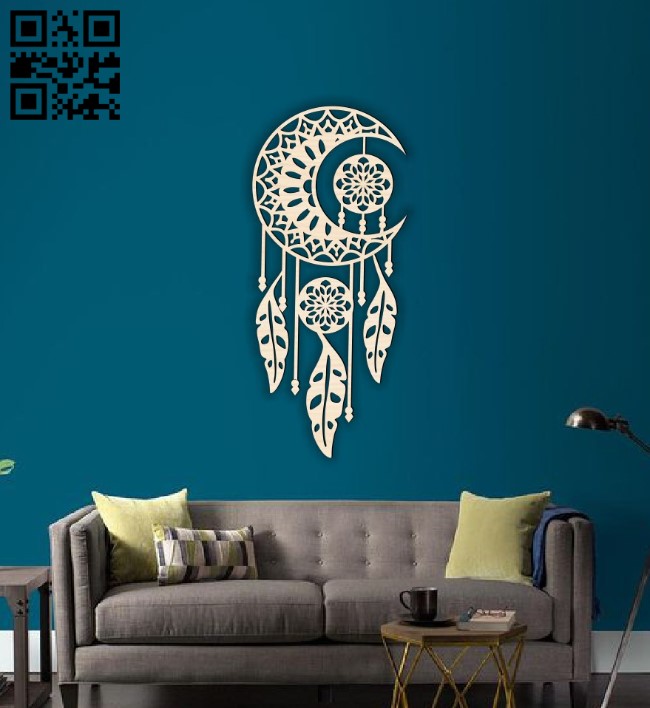 Dream catcher E0016196 file cdr and dxf free vector download for laser cut plasma