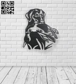 Duck Hunting dog E0016325 file cdr and dxf free vector download for laser cut plasma